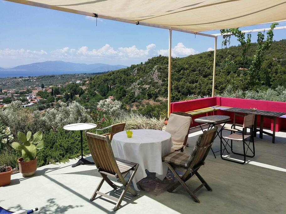 The veranda.