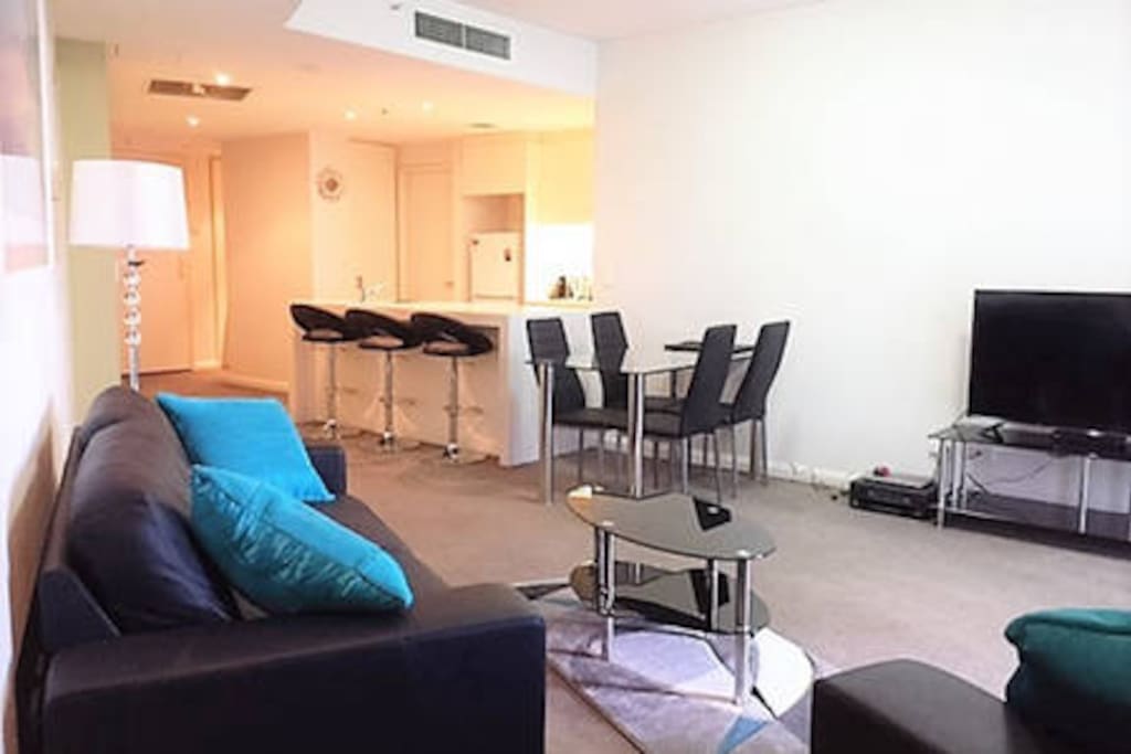 Lounge, kitchen and dining