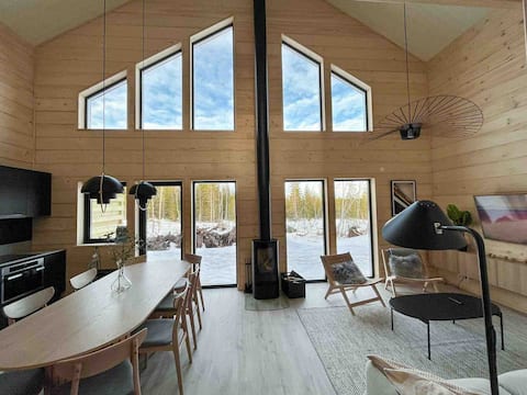 Newly-built semi-detached house in Lindvallen