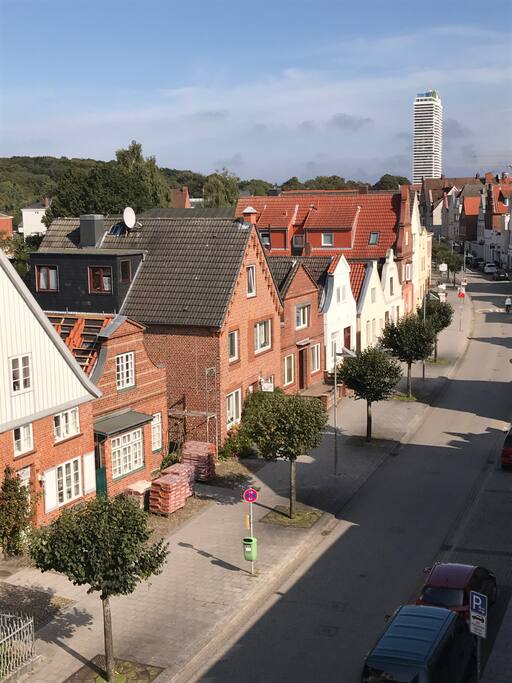 Blick aus der Wohnung auf das Maritim