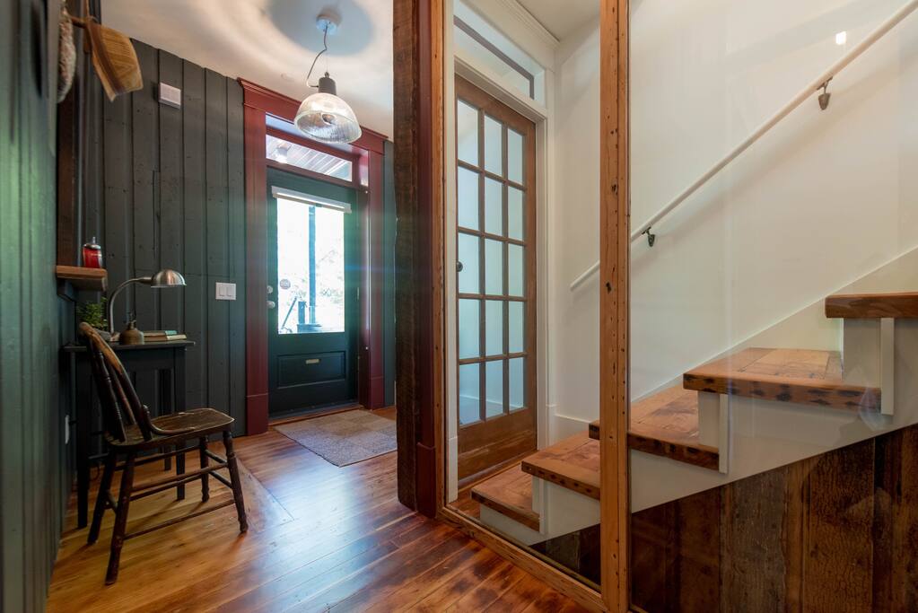 Jessie's Attic has a private entrance and is on the top floor of the house.