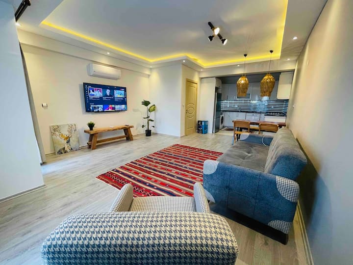 Jakuzili 3 Yatak Odalı (8) Kişilik  Lüks Daire - Fethiye