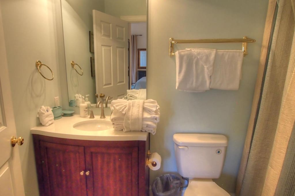 Private Bathroom - Full bathroom, shower, and tub