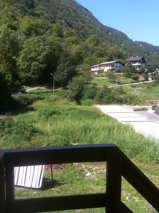 Vue depuis l'entrée du studio