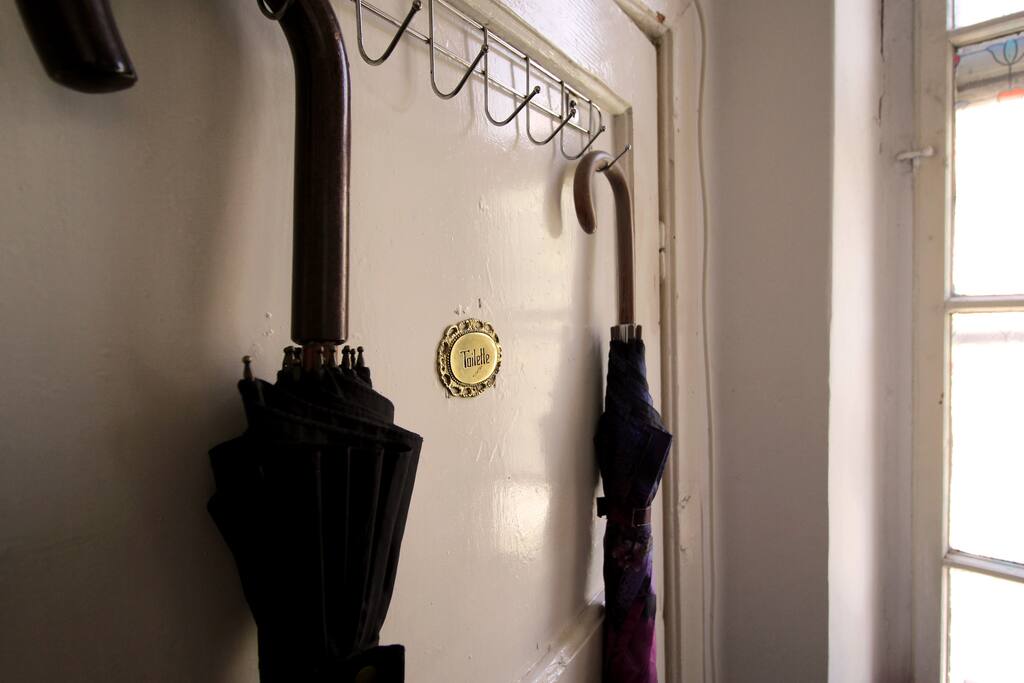 Toilet door