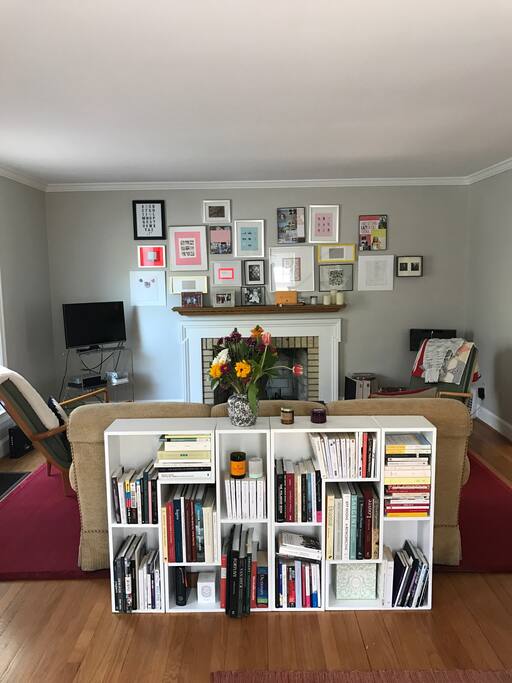 The living room viewed from the entry.