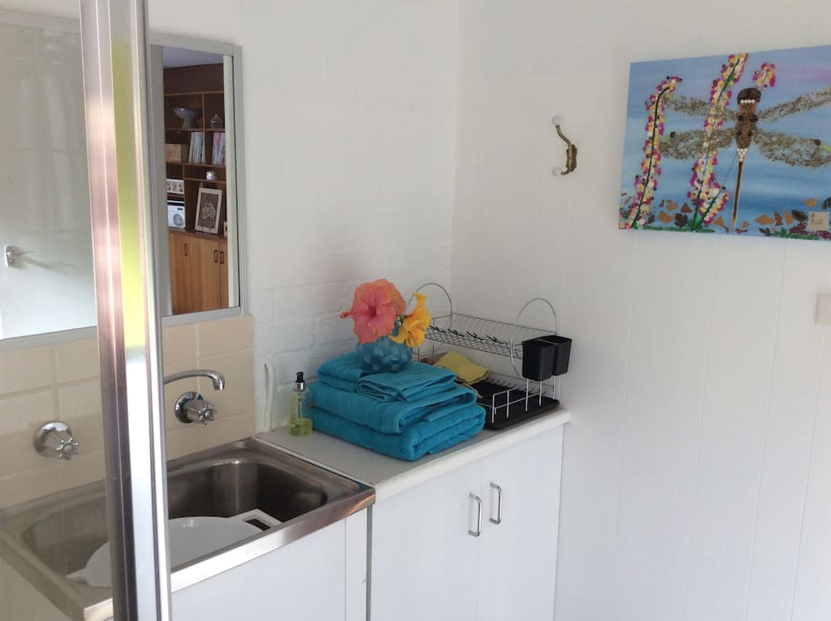 Ensuite bathroom and laundry
