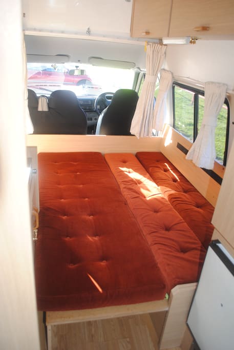 Double bed comes with quality Futon Company mattress (not shown in the picture)