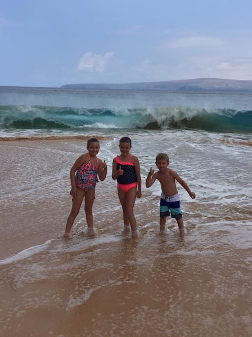Lovin' the beach in front of the condo