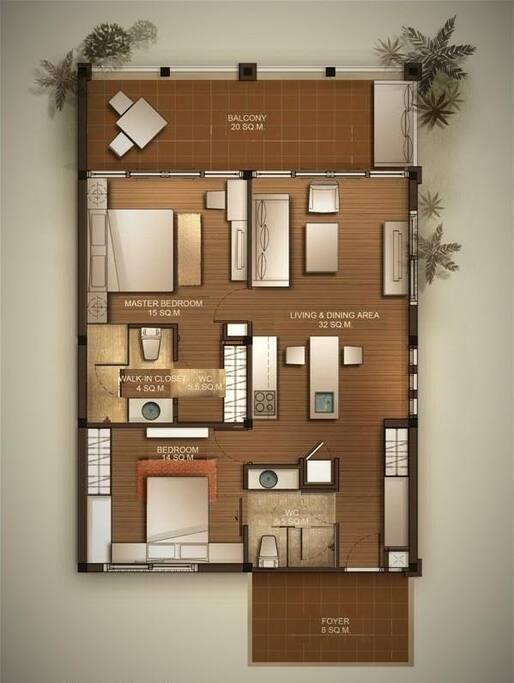 General plan of the appatment
