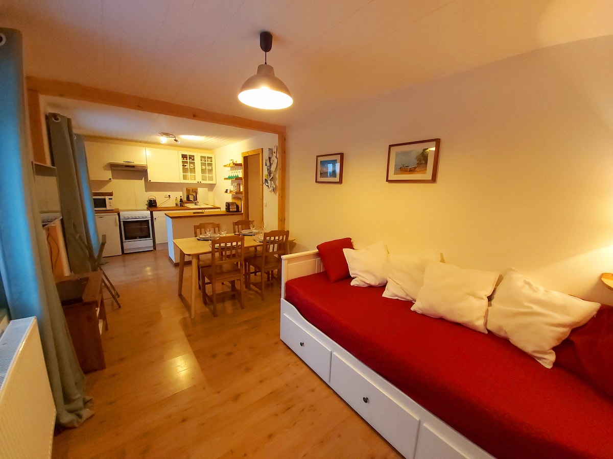 Airbnb performant: Charming apartment near ski lifts à Les Contamines Montjoie