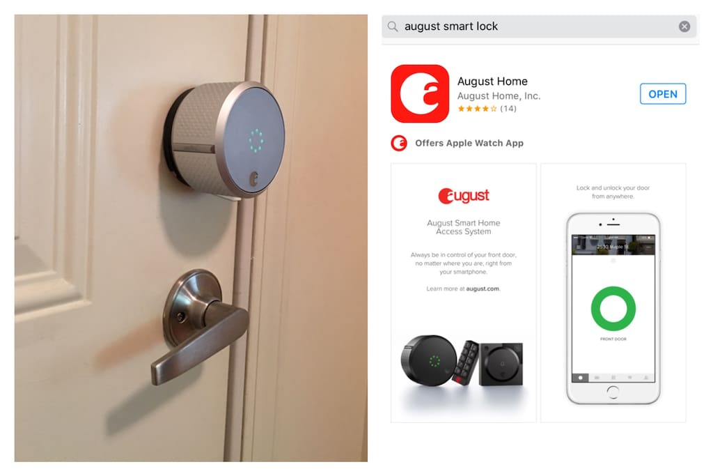 The moment you book with me you'll be sent a link for you to download an eKey. The eKey lets you open my front door with your phone (or Apple Watch!) for the entire duration of your stay.