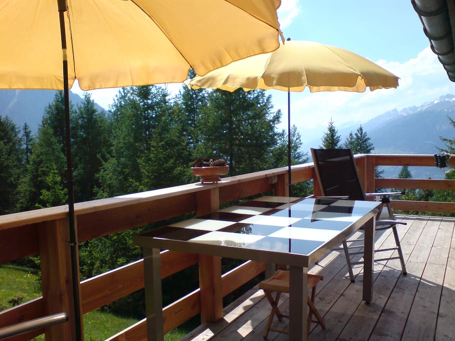 Balkon op het zuiden