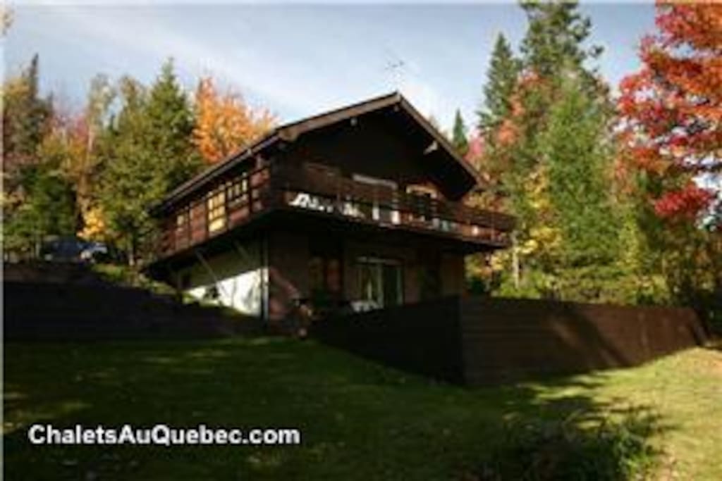 chalet depuis le jardin