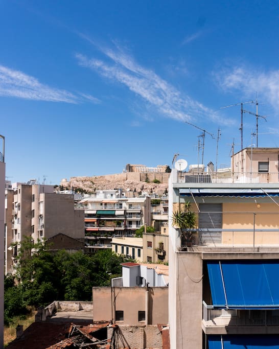 View of the Acropolis from your balcony
