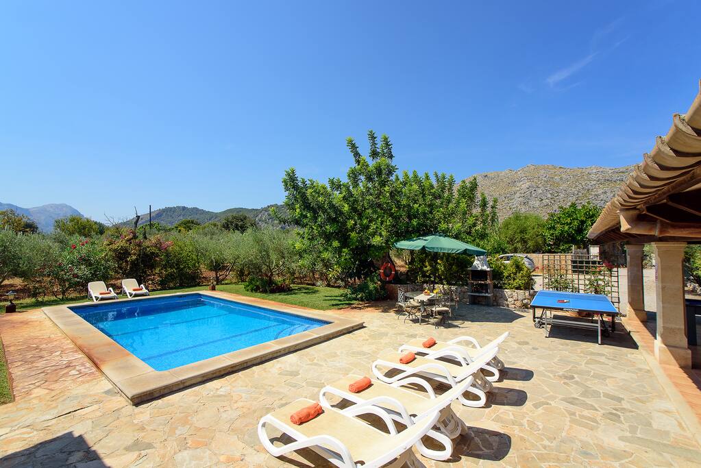 Poolside at Les Oliveras