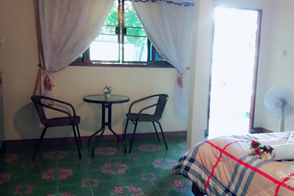 your inside sitting area