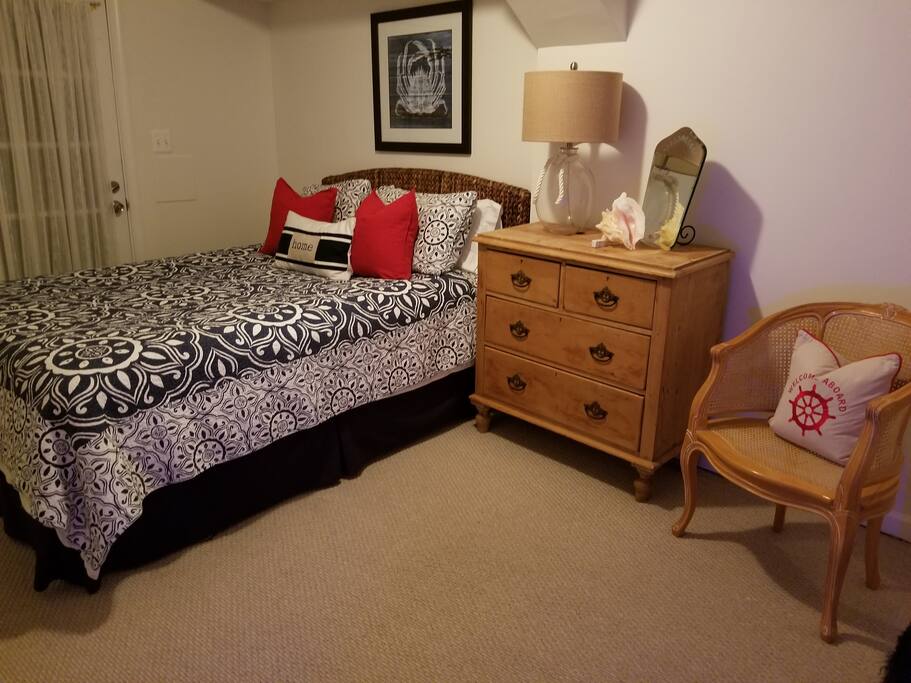 Eastern Shore Décor master bedroom with large closet.