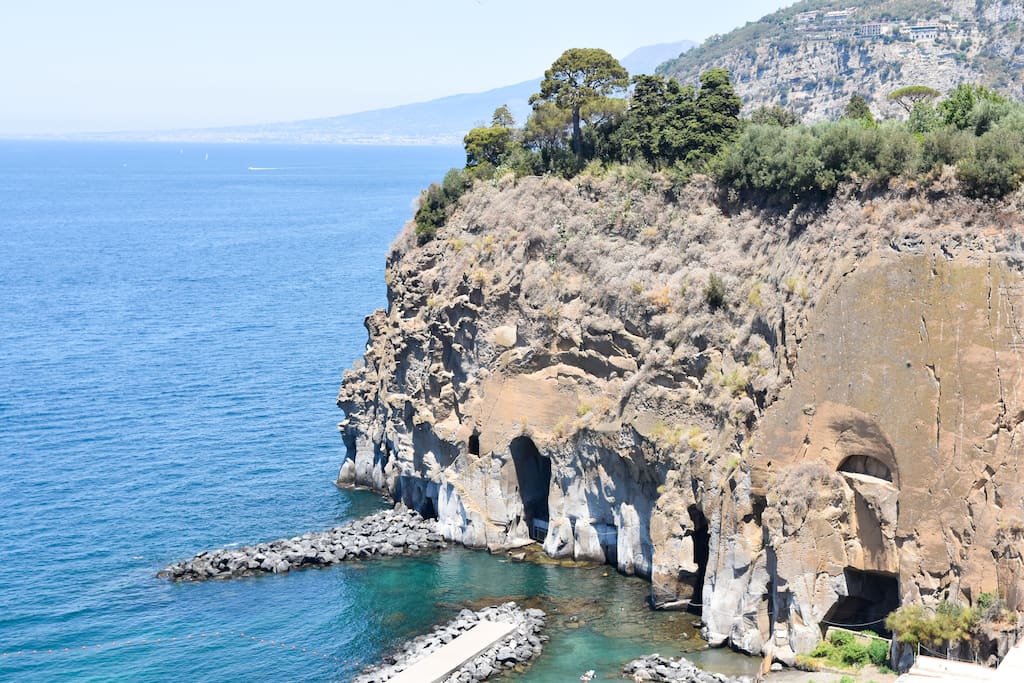 Detail of the bay of Piano di Sorrento