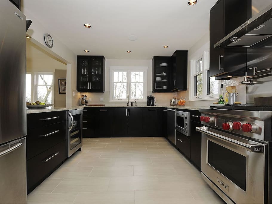 Kitchen where breakfast is made