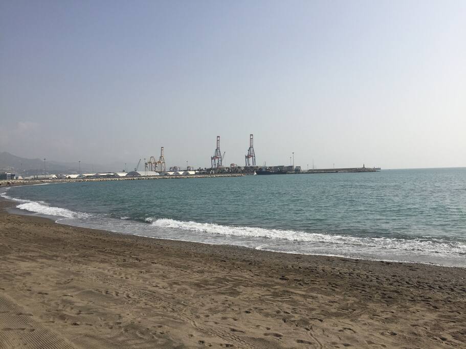 Sicht vom Strand vor der Wohnung