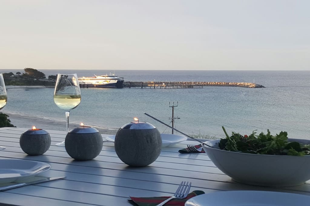 Dining over the sea