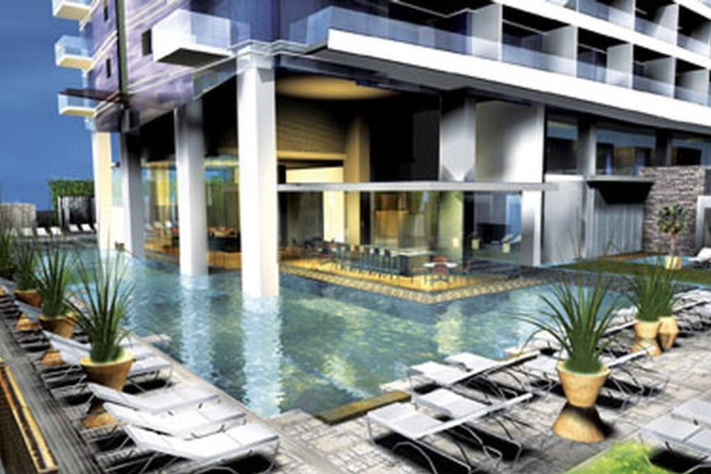 Relax by the pool.