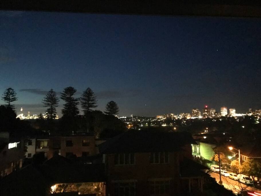 View from loft balcony