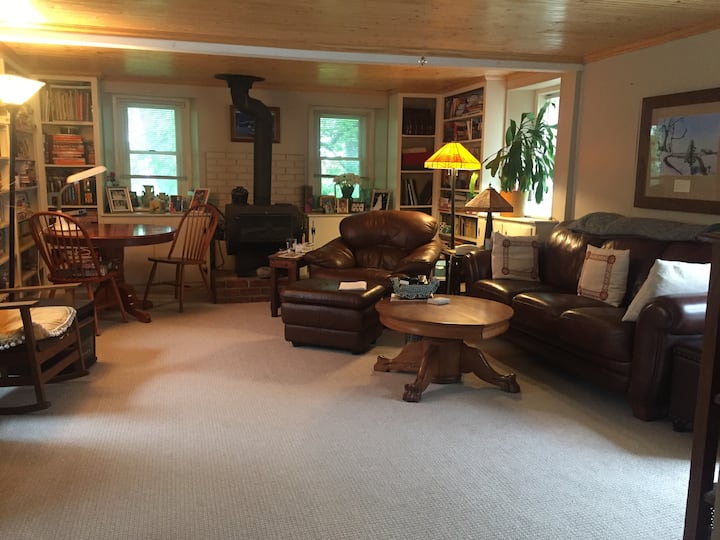 ห้องนั่งเล่นพร้อมพลาสม่าทีวีจอแบน