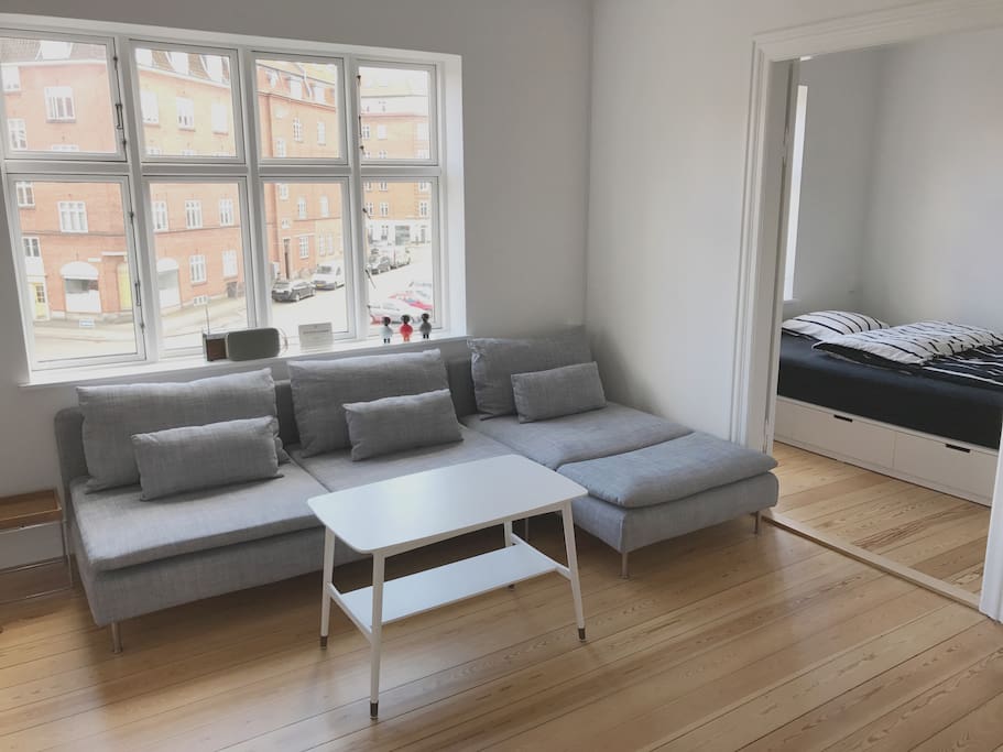 First living room with TV & Sofa
