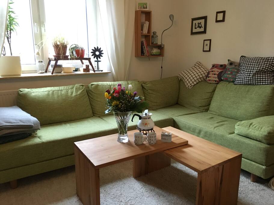 Wohnzimmer / Schlafcouch
