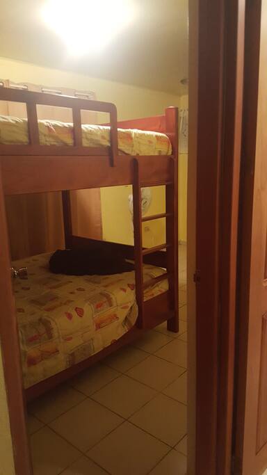 Bedroom #2 with queen bunkbeds