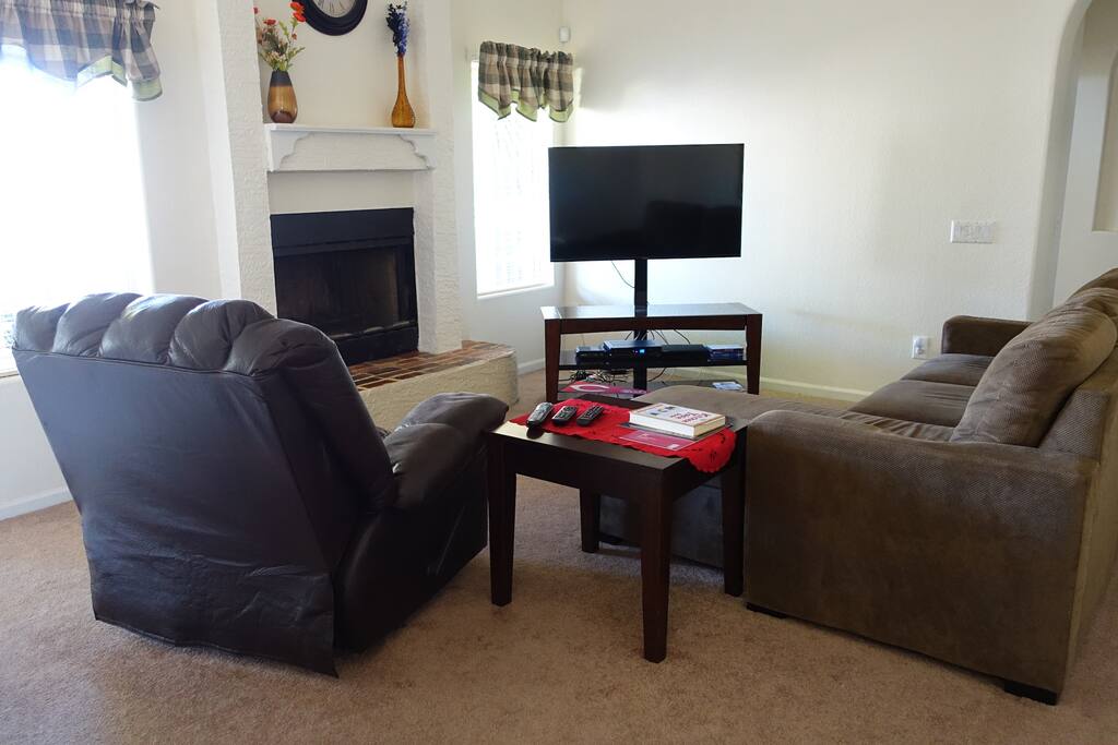 Relax and recline in the family room
