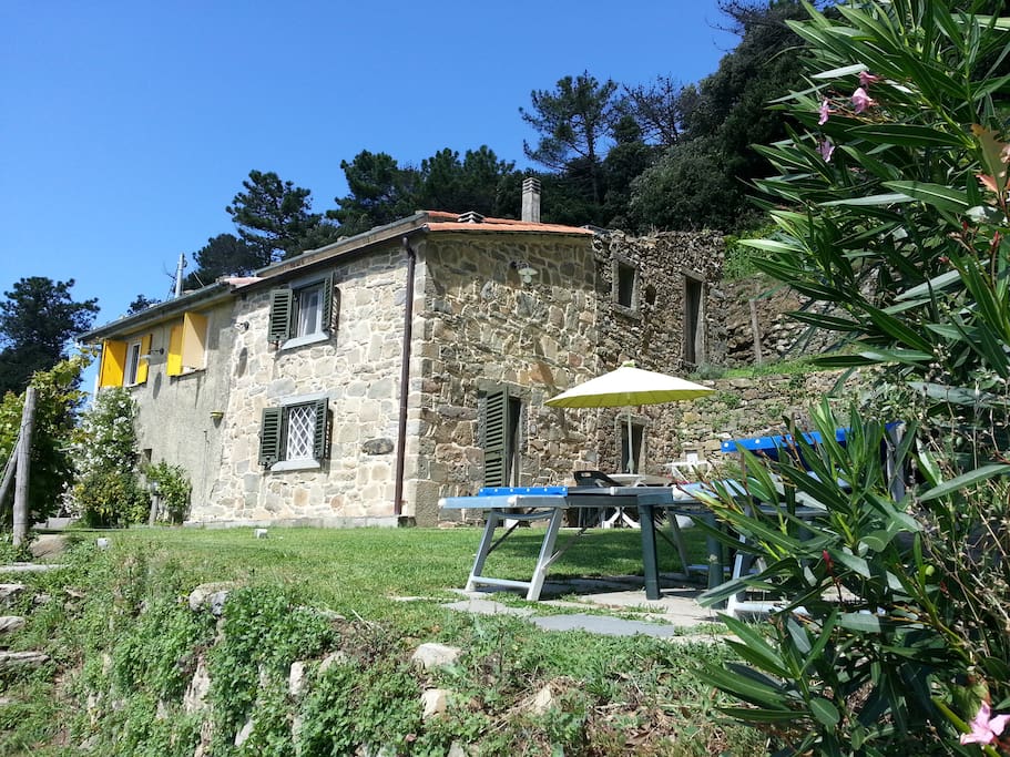 La facciata della casa