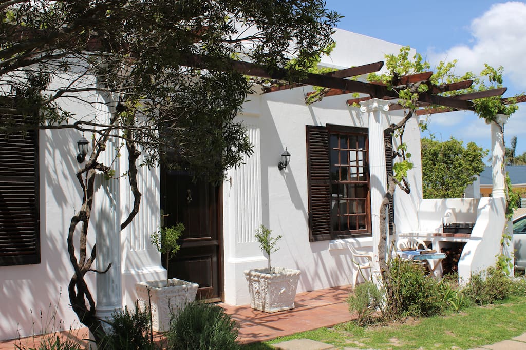 Front door and patio