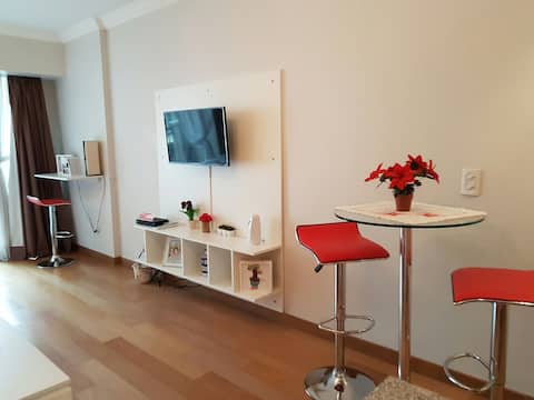 Successful Airbnb property: Apart Recoleta - 3pax - 24 hour security - Bright in Recoleta