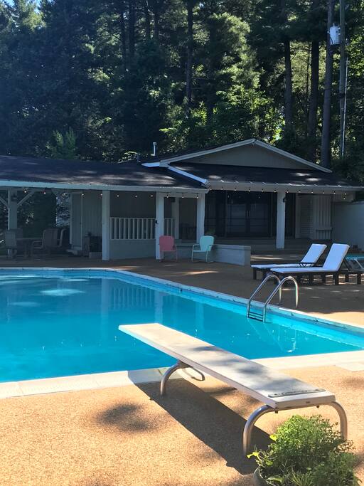 Front View of Pool House
