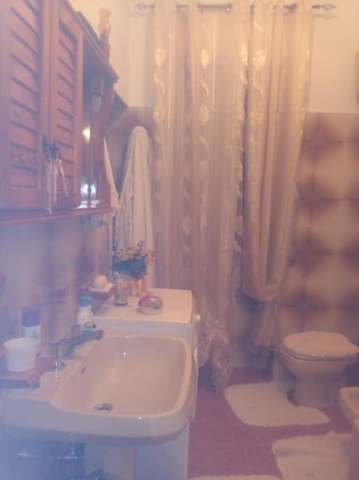 Bagno con doccia e vasca