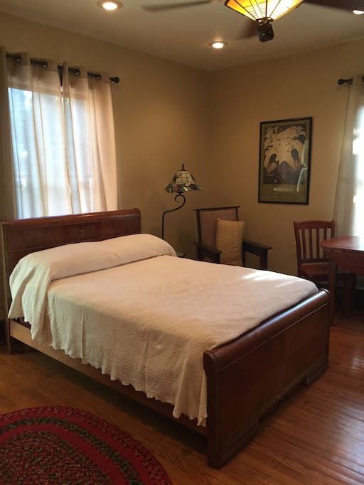 Queen sized bed