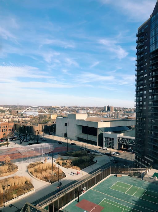 the view from one of the windows