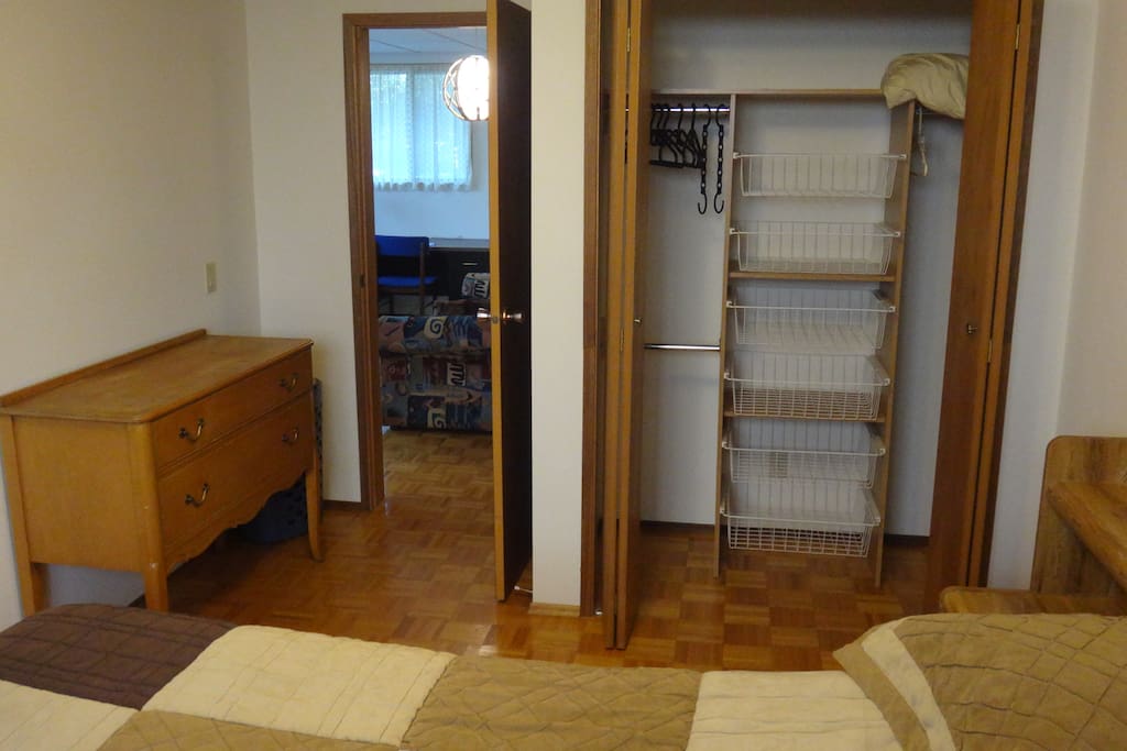 Bedroom Closet and drawers