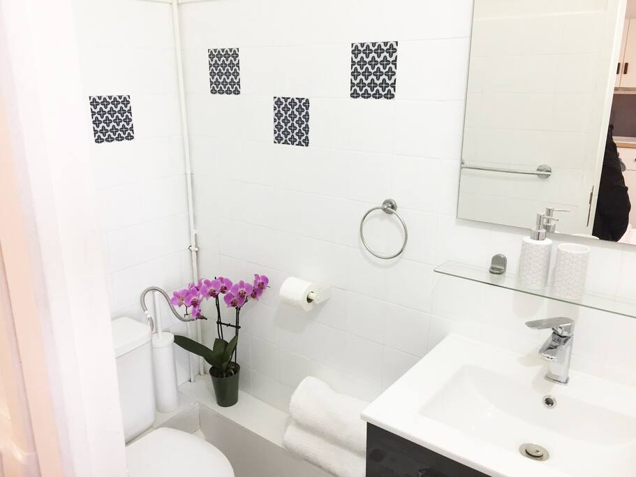 Salle d'eau avec WC