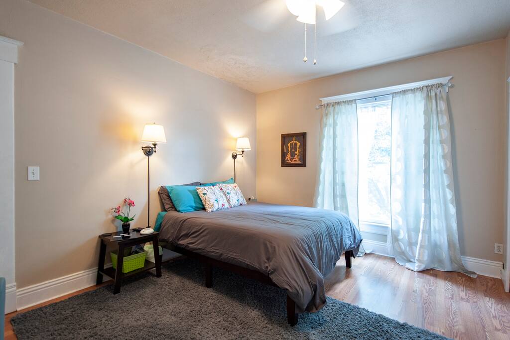 Queen sized bed