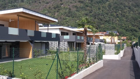 Modern garden apartment between Ascona and Locarno