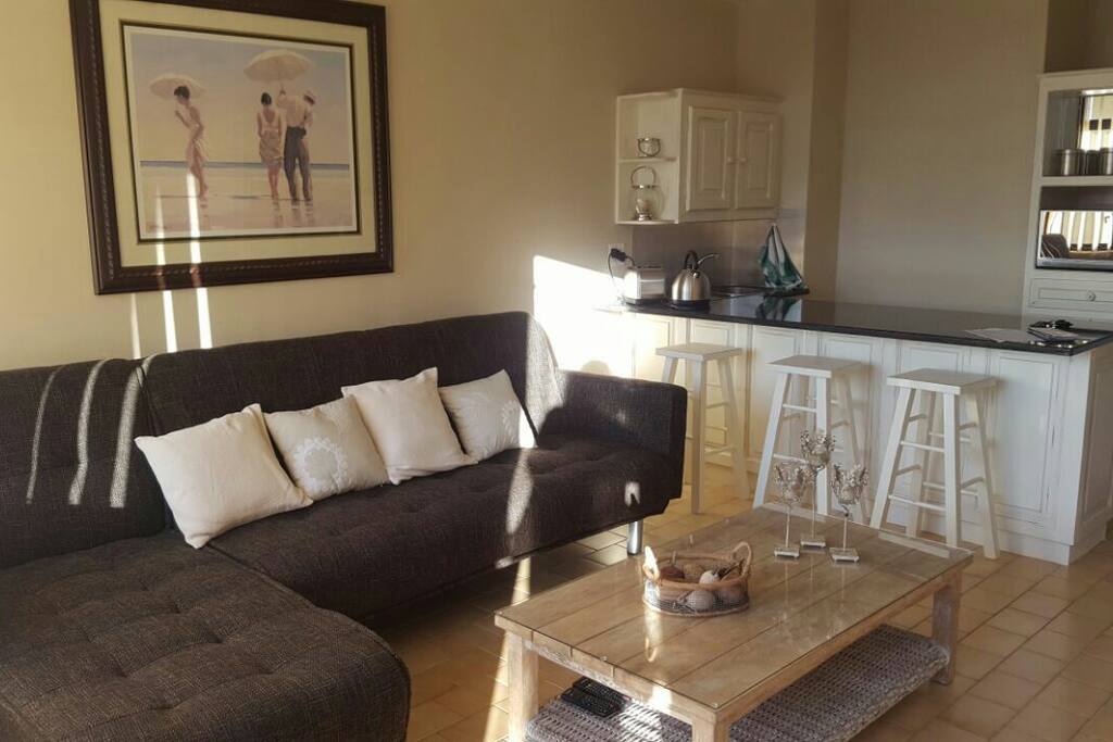 Sleeper couch in lounge