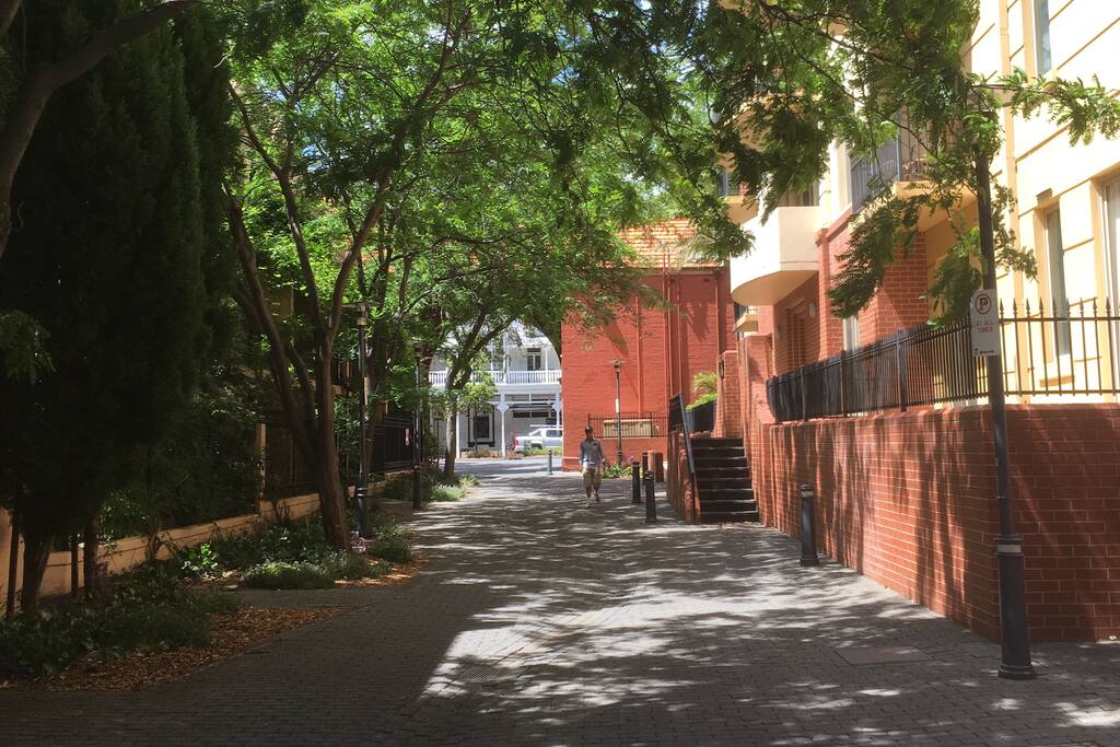 Beautiful laneways outside the apartment!