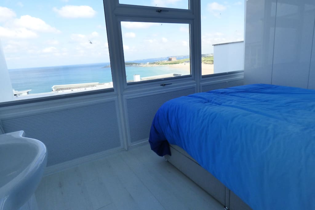 Master bedroom with sea views