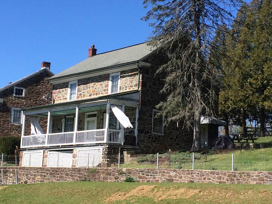 The Miller's Cottage on a windy spring day