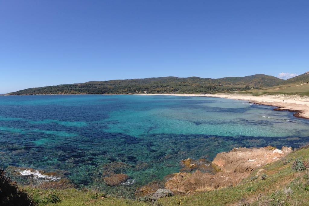 Plage de Capo Di Feno à 10 min en voiture sans embouteillage garanti !!