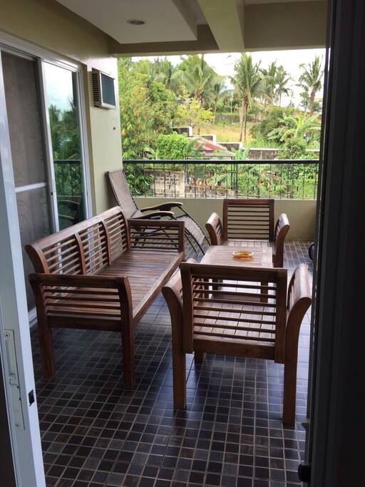 Balcony on the 2nd floor which can be accessed from bedroom 1 and bedroom 2